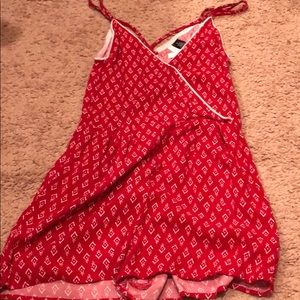 Red and white romper!